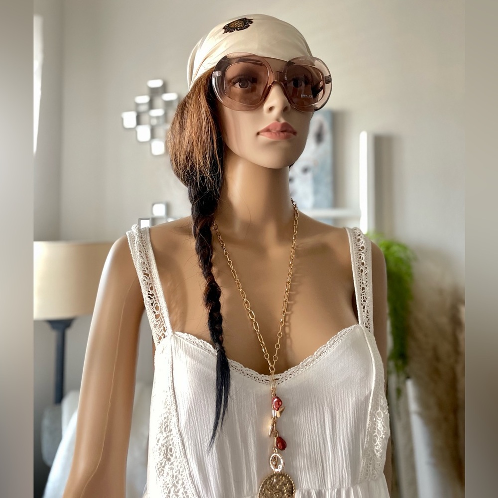 Steve Madden Large Ivory Scarf With Tassels